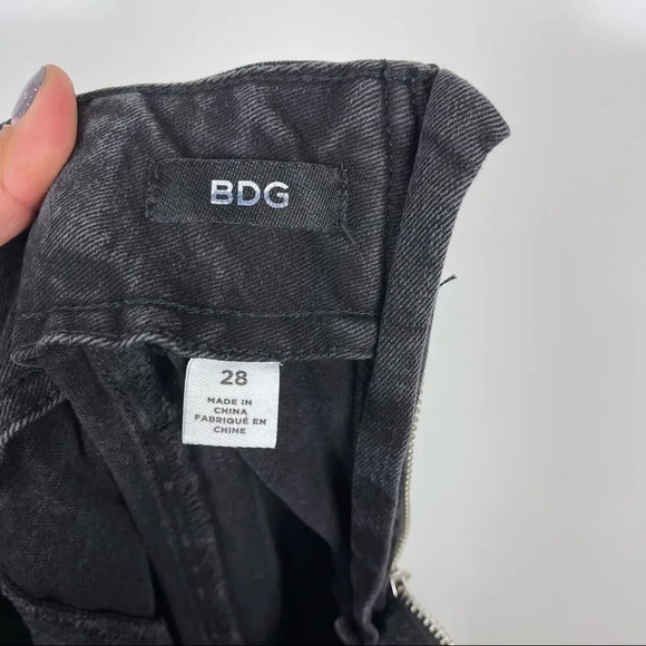 Urban Outfitters BDG Black High Waist Pull On Skinny Jeans Back Zipper Womens 28 - Picture 5 of 7